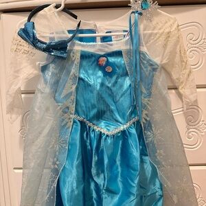 Elsa costume , wand and headband